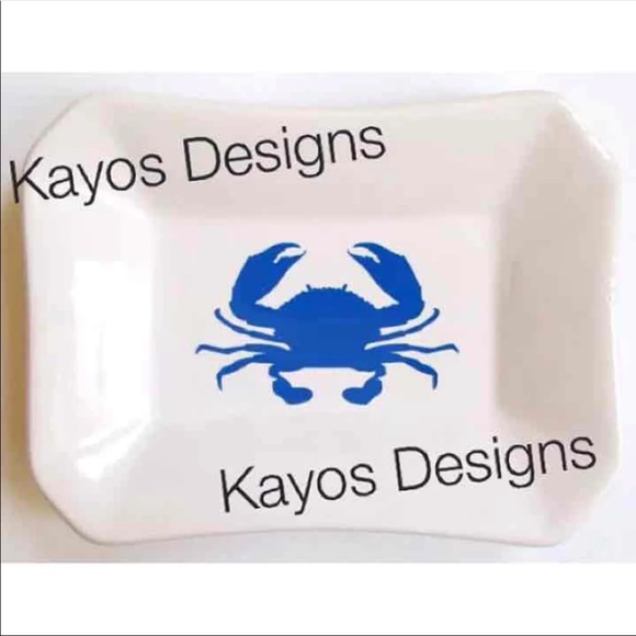 Blue Crab Ceramic Dish - Picture 1 of 2